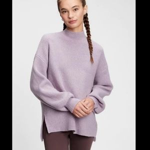 GAP Oversized Funnel Neck Sweater - Purple TALL